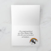 Black Labrador Guardian Angel (Rainbow Bridge) Kaart (Binnen)