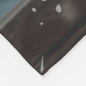 Black Labrador Hond Kerstfeest Fleece Deken (Hoek)