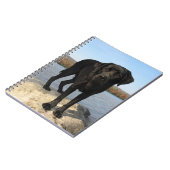 Black Labrador Hondenliefhebber Puppy Notitieboek (Linkerzijde)