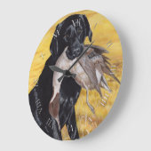 Black Labrador Hunting Dog Grote Klok (Hoek)