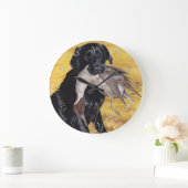 Black Labrador Hunting Dog Grote Klok (Huis)