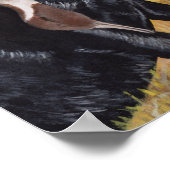 Black Labrador Hunting Dog Poster (Hoek)