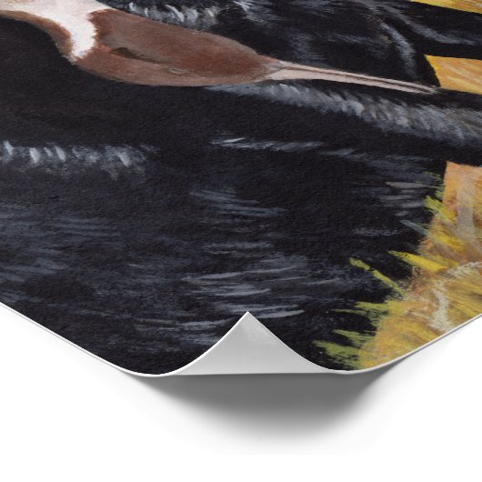 Black Labrador Hunting Dog Poster (Hoek)