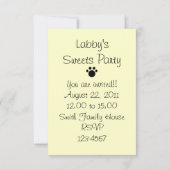 Black Labrador & Ice Cream Sundae Kaart (Achterkant)