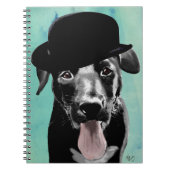 Black Labrador in Bowler Pet Notitieboek (Voorkant)