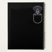 Black Labrador In The Breast Pocket Planner (Achterkant)