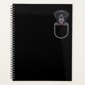 Black Labrador In The Breast Pocket Planner (Voorkant)