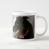 Black Labrador Jumbo Coffee Mok (Rechts)