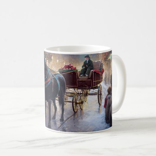 Black Labrador Kerstfeest Seizoen Koffiemok (Voorkant rechts)