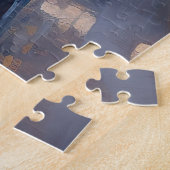 Black Labrador Kerstfeest Seizoen Legpuzzel (Zijkant)