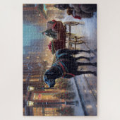 Black Labrador Kerstfeest Seizoen Legpuzzel (Verticaal)