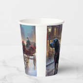 Black Labrador Kerstfeest Seizoen Papieren Bekers (Links)