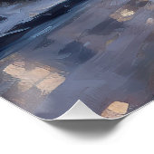 Black Labrador Kerstfeest Seizoen Perfect Poster (Hoek)