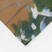 Black Labrador Kerstfeest Sneeuwscène Fleece Deken (Hoek)