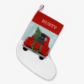 Black Labrador-kersthond Kleine Kerstsok (Voorkant (Hangend))