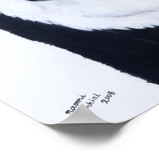 Black Labrador kerstkerstkerstwerk Poster (Hoek)