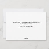 Black Labrador Kerstmis - Cute Puppy Black Lab Feestdagenkaart (Achterkant)