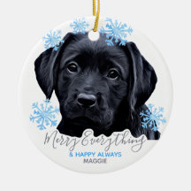 Black Labrador Kerstmis - Cute Puppy Black Lab