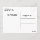 Black Labrador Kerstmis - Dog Holiday - Black Lab Briefkaart (Achterkant)