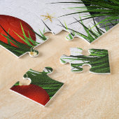 Black Labrador kerstpauppy Dog Legpuzzel (Zijkant)