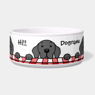 Black Labrador kijkt naar je keuken Voerbakje