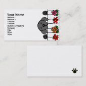 Black Labrador kijkt naar je Visitekaartje (Voorkant / Achterkant)