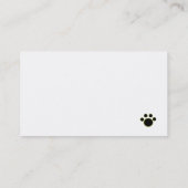 Black Labrador kijkt naar je Visitekaartje (Achterkant)