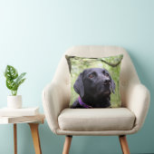 Black Labrador Kussen (Stoel)