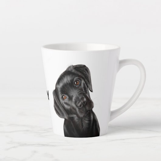 Black Labrador Latte Mok (Rechts)