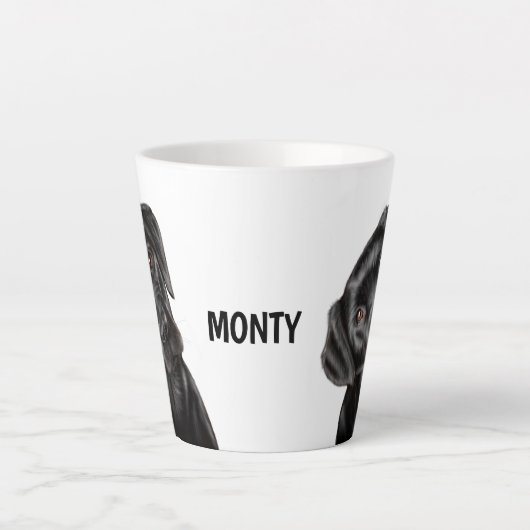 Black Labrador Latte Mok (Voorkant)