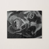 Black Labrador Legpuzzel (Horizontaal)