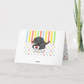 Black Labrador liefdesbrief Bedankkaart (Achterkant)