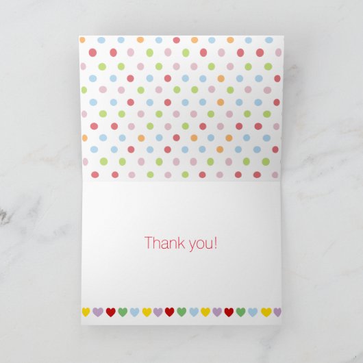 Black Labrador liefdesbrief Bedankkaart (Binnen)