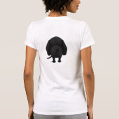 Black Labrador mama T-shirt (Achterkant)