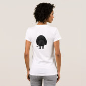 Black Labrador mama T-shirt (Achterkant volledig)