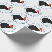 Black Labrador Merry Kerstmis Cadeaupapier (Hoek)