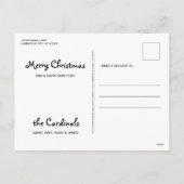 Black Labrador Merry Kerstmis - Cute Dog Feestdagenkaart (Achterkant)