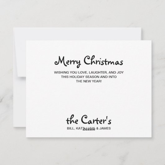 Black Labrador Merry Kerstmis en Kardinaal Feestdagenkaart (Achterkant)