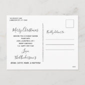 Black Labrador Merry Kerstmis - Labrador Retriever Feestdagenkaart (Achterkant)