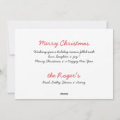 Black Labrador Mistletoe Cute Dog Puppy Feestdagenkaart (Achterkant)