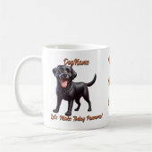 Black Labrador - Naam hond toevoegen, tekst wijzig Koffiemok (Links)