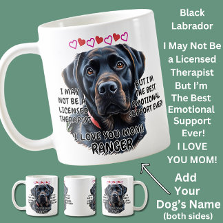 Black Labrador, Naam van hond toevoegen, tekst wij Koffiemok