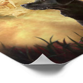 Black Labrador neemt mijn hand op Poster (Hoek)