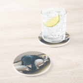 Black Labrador Onderzetter (Zijkant)