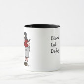 Black Labrador papa Mok (Midden)