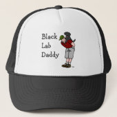 Black Labrador papa Trucker Pet (Voorkant)