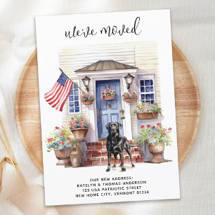 Black Labrador Patriottische Gepersonaliseerde Hon Aankondiging