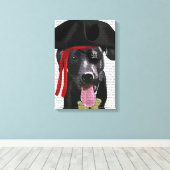 Black Labrador Pirate Canvas Afdruk (Insitu (Houten vloer))