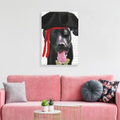 Black Labrador Pirate Canvas Afdruk (Insitu (Woonkamer))