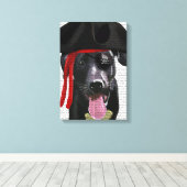 Black Labrador Pirate Canvas Afdruk (Insitu (Houten vloer))